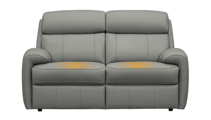 G Plan Hardy 2 Seater Sofa Heated Seats Texas Charcoal